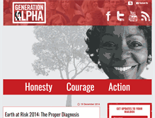 Tablet Screenshot of generationalpha.org